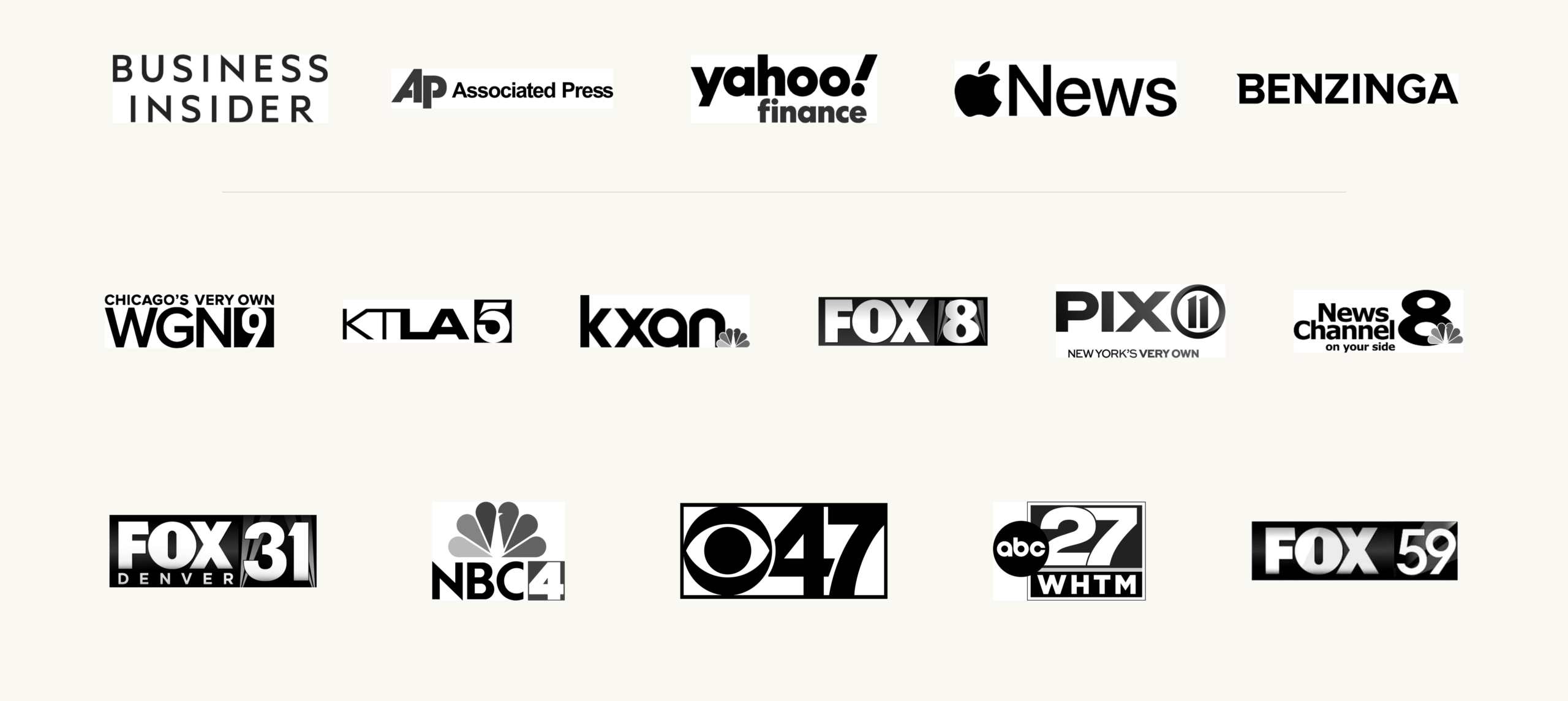 Selected client media placements
