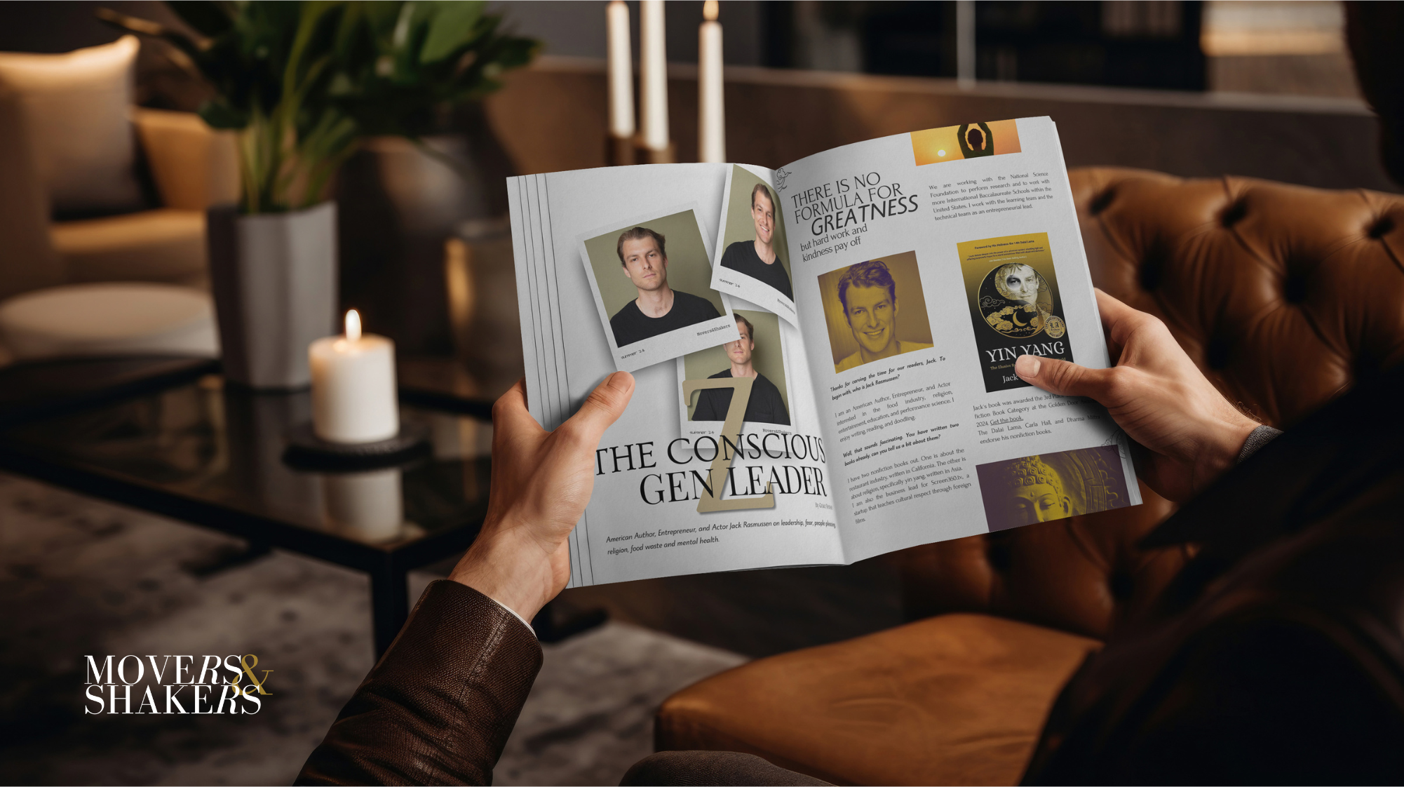 Movers&Shakers Magazine Summer 2024 promotional editorial artwork